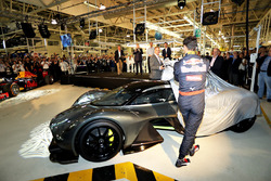 Adrian Newey, the Chief Technical Officer of Red Bull Racing, Daniel Ricciardo of Australia and Red