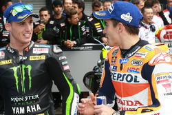 Ganador de la pole Marc Márquez, Repsol Honda Team, tercero Pol Espargaró, Monster Yamaha Tech 3