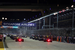 The grid before the start of the race