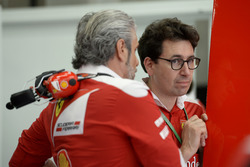 Maurizio Arrivabene, Team Principal and Mattia Binotto, Ferrari Race Engine Manager