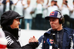 (L to R): Nico Rosberg, Mercedes AMG F1 with Daniil Kvyat, Scuderia Toro Rosso on the drivers parade