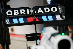 Felipe Massa, with a specially liveried Williams FW38 marking his retirement from F1