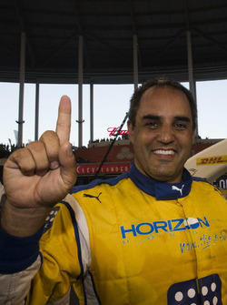 Champion of Champions Juan Pablo Montoya, celebrates his win