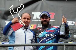 Podium : le vainqueur Stefano Comini, Comtoyou Racing, Audi RS3 LMS