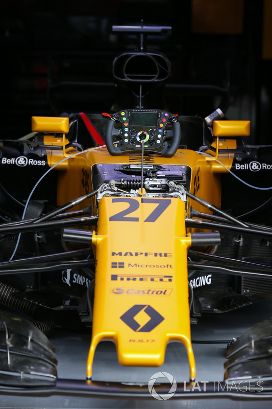 Renault Sport F1 Team RS17 in the garage