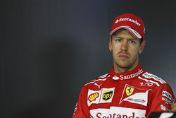 Second place Sebastian Vettel, Ferrari in the Press Conference