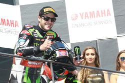 Podium: race winner Jonathan Rea, Kawasaki Racing