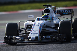Felipe Massa, Williams FW40, corrects a slide