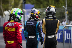 Lucas di Grassi, ABT Schaeffler Audi Sport; Sébastien Buemi, Renault e.Dams; Jean-Eric Vergne, Techeetah
