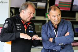 Robert Fernley, Sahara Force India F1 Deputy Team Principal, Eddie Jones, England Rugby Union Team Head Coach
