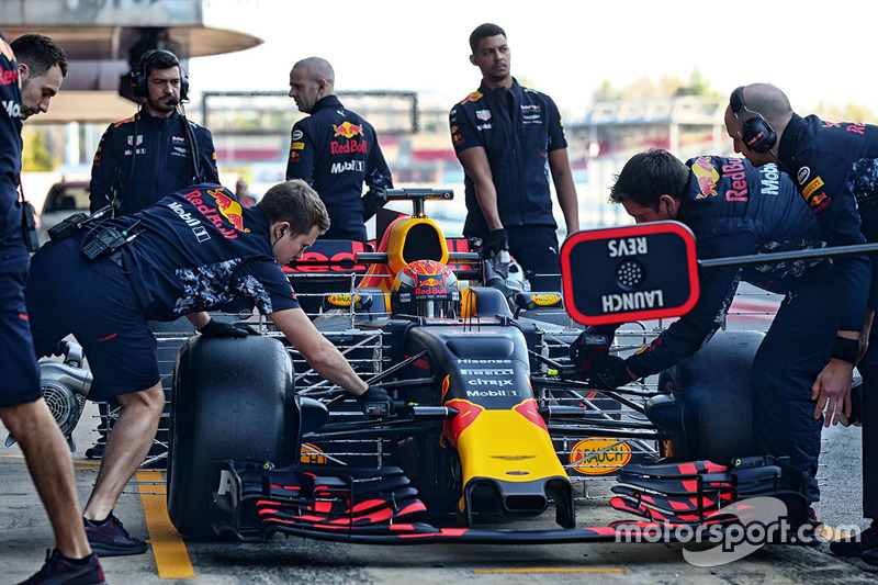 Max Verstappen, Red Bull Racing RB13 avec des capteurs