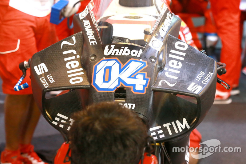 Neue Verkleidung am Bike von Andrea Dovizioso, Ducati Team