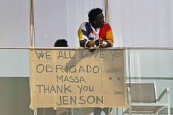 A message for Felipe Massa, Williams and Jenson Button, McLaren from Mr Moko