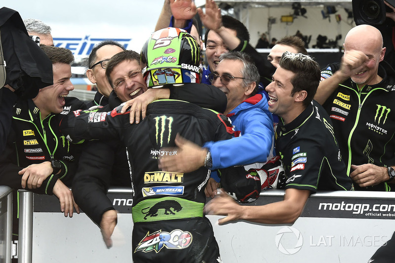 Pole sitter Johann Zarco, Monster Yamaha Tech 3