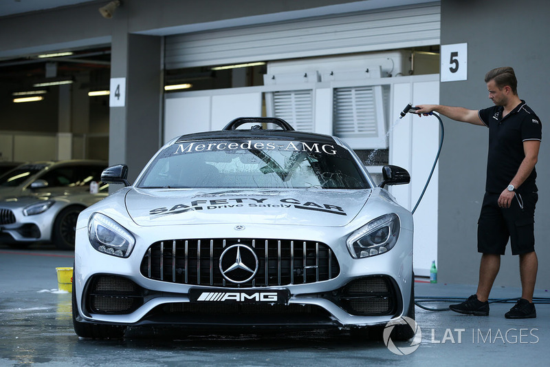 Safety Car is washed