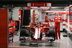 Ferrari SF70H in the garage