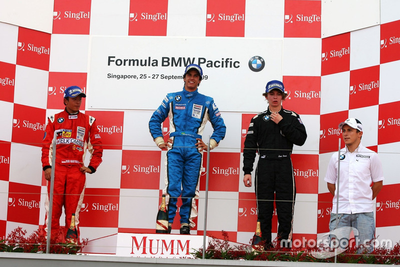 Podium: Felipe Nasr, Rio Haryanto, James Kovacic