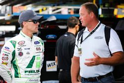 Kevin Harvick, Stewart-Haas Racing Ford and Tony Raines