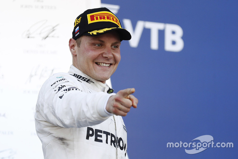 Podium: race winner Valtteri Bottas, Mercedes AMG F1