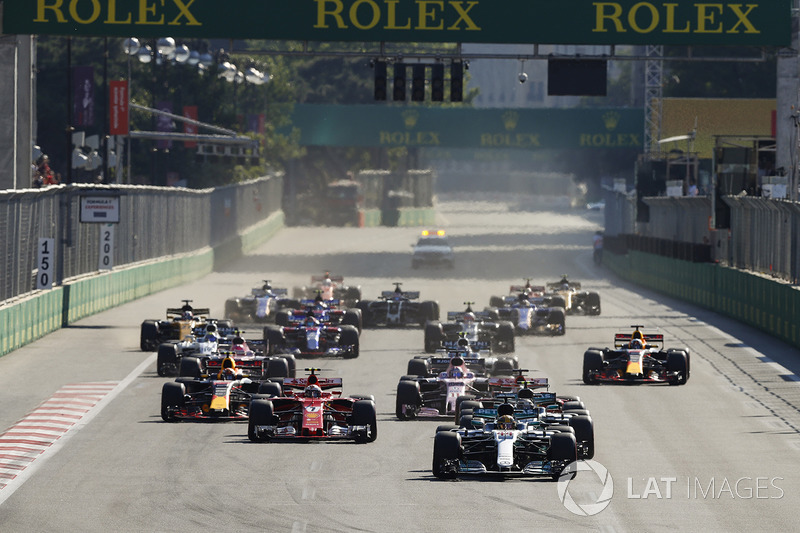 9 de 10 equipos ganaron puntos en la carrera en Bakú en 2017.