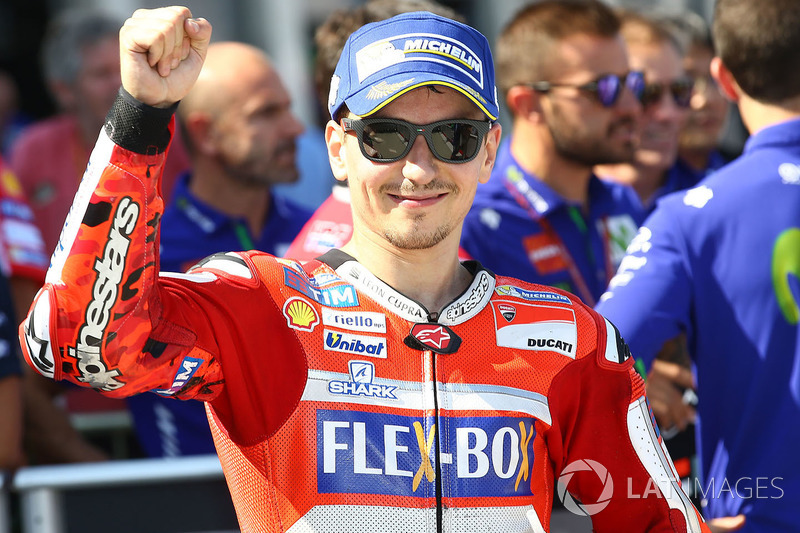 Tweede plaats Jorge Lorenzo, Ducati Team