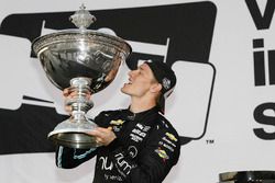 2017 champion Josef Newgarden, Team Penske Chevrolet celebrates