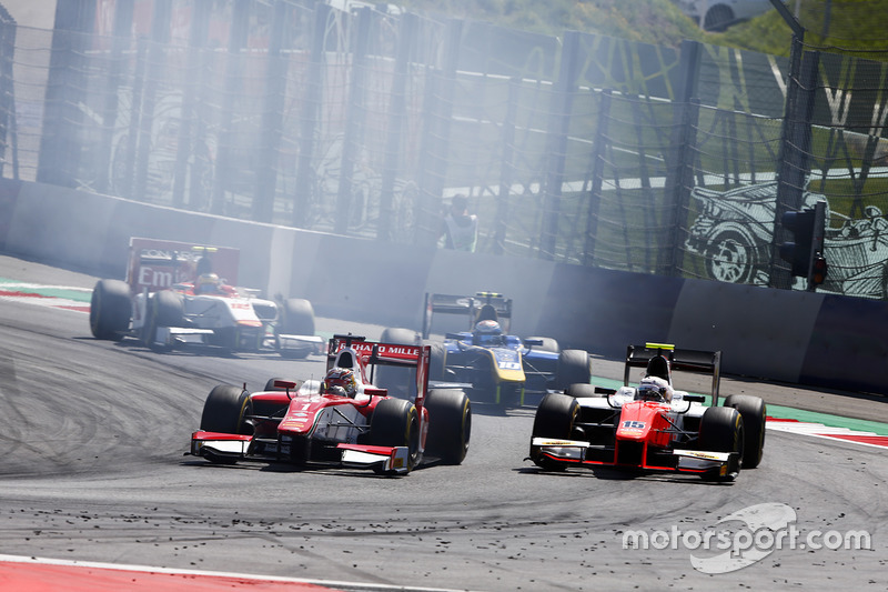 Charles Leclerc, PREMA Powerteam. and Jordan King, MP Motorsport