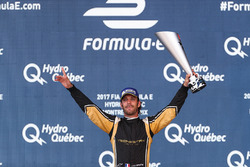 Jean-Eric Vergne, Techeetah, celebrates on the podium