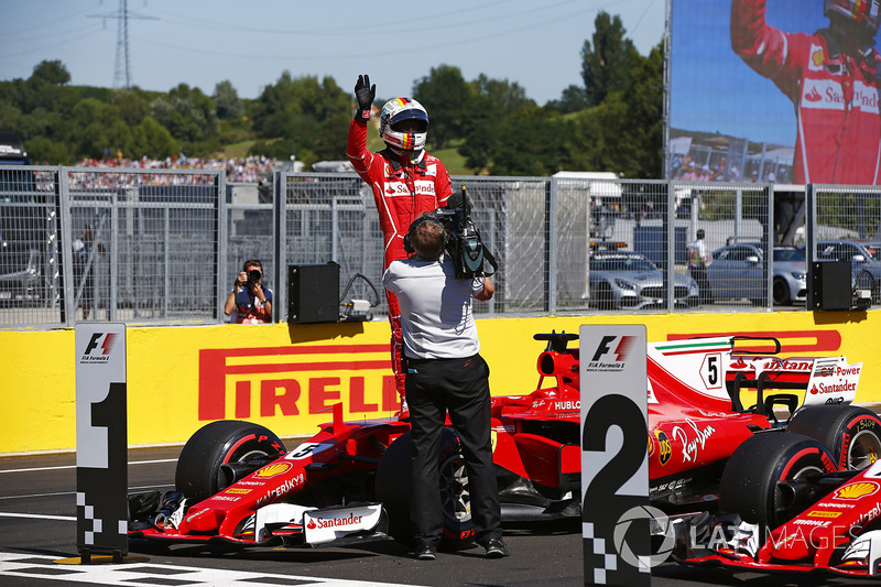 Polesitter Sebastian Vettel, Ferrari