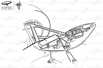 Williams FW14B 1992 front suspension detail