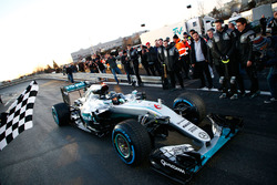 World Champion Nico Rosberg celebrates
