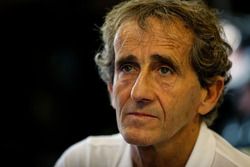 Alain Prost, avec le Renault Sport F1 Team