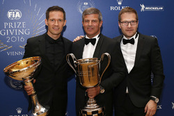 Sébastien Ogier, WRC şampiyonu, Fritz Enzinger, LMP1 Porsche Team Başkan Yardımcısı, Andreas Seidl,