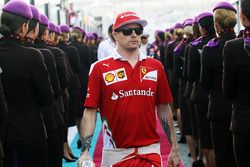 Kimi Raikkonen, Ferrari on the drivers parade