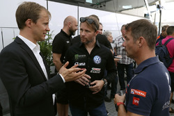 Mattias Ekström, EKS, Petter Solberg, PSRX Volkswagen Sweden, Sebastien Loeb, Team Peugeot-Hansen