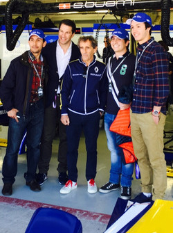 Marco Parroni e Alain Prost ai box Renault e.dams