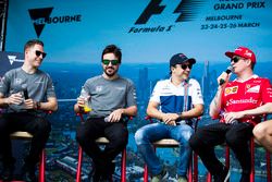 A fan event with Stoffel Vandoorne, McLaren, Fernando Alonso, McLaren, Felipe Massa, Williams, Kimi