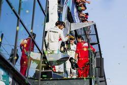 Sebastian Vettel, Ferrari, 1st Position, Lewis Hamilton, Mercedes AMG, 2nd Position, and Valtteri Bo