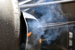 Smoking brake on Red Bull Racing RB13