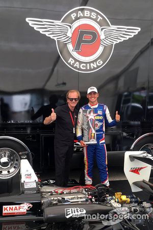 Rinus van Kalmthout met Arie Luyendyk