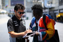 Sergio Pérez, Sahara Force India y Mr Moko