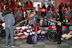 Race winner Austin Dillon, Richard Childress Racing Chevrolet and fiancée, Whitney Ward