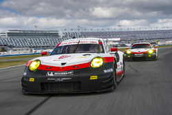 #911 Porsche Team North America Porsche 911 RSR: Patrick Pilet, Dirk Werner, Frederic Wakowiecki, #912 Porsche Team North America Porsche 911 RSR: Kevin Estre, Laurens Vanthoor, Richard Lietz