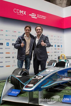 Esteban Gutiérrez e Alejandro Agag, CEO Formula E