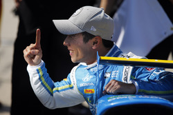 Le poleman Takuma Sato, Andretti Autosport Honda