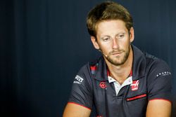 Romain Grosjean, Haas F1 Team, en conférence de presse