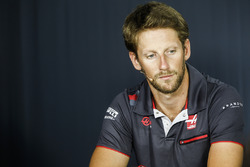 Romain Grosjean, Haas F1 Team, en conférence de presse