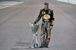 Martin Truex Jr., Furniture Row Racing Toyota celebrates winning the 2017 Monster Energy Cup Series Championship