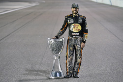 Martin Truex Jr., Furniture Row Racing Toyota celebrates winning the 2017 Monster Energy Cup Series Championship