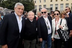 Jean Todt, presidente de la FIA, con invitados VIP